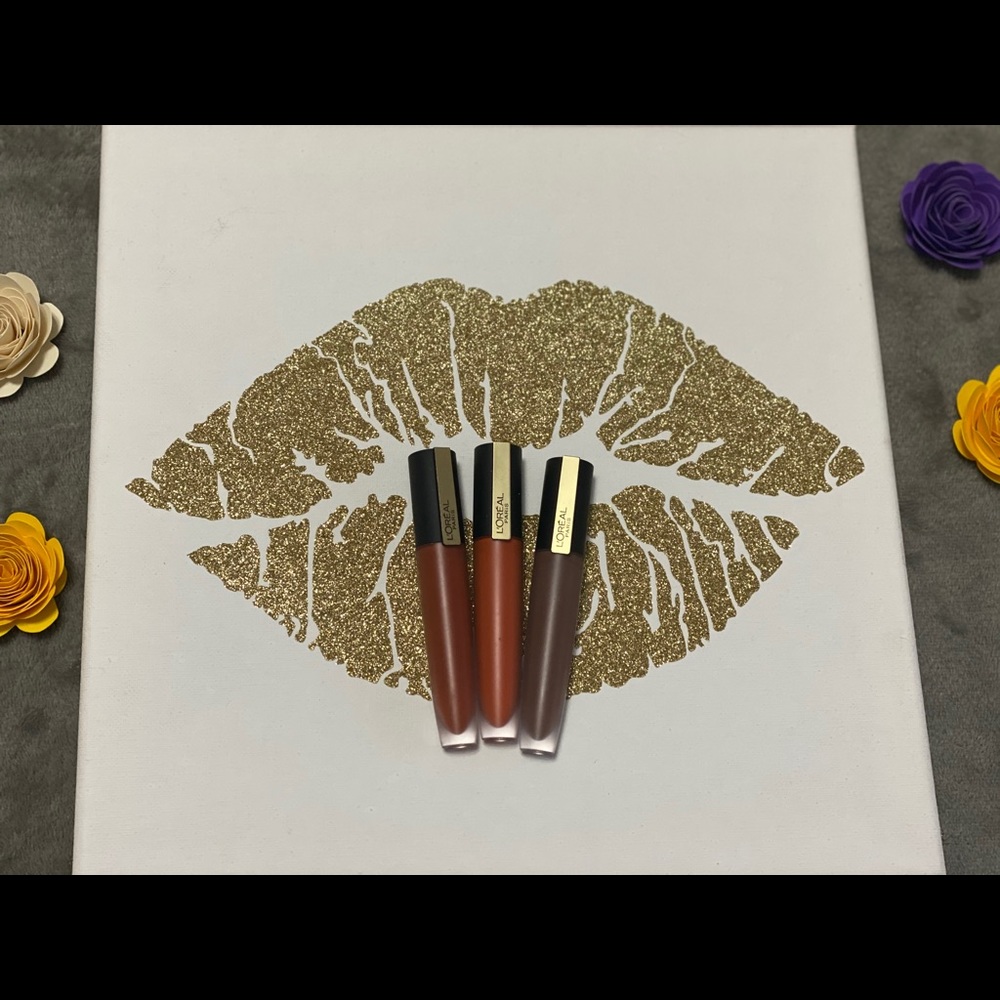 Bundle of 3 Lip MatteColor& GoldLip Glitter Canvas - Picture 6 of 8